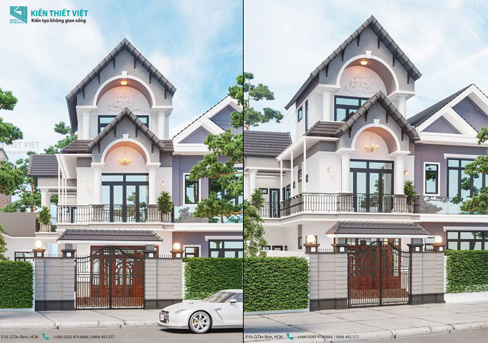thiết kế biệt thự nhà anh quảng