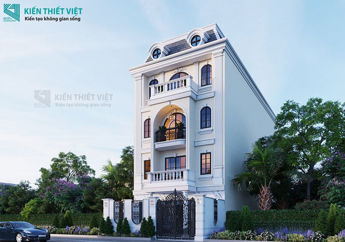 biệt thự đơn lập tân cổ điển