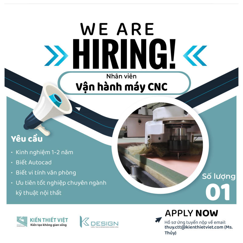 Tuyển dụng nhân viên máy CNC