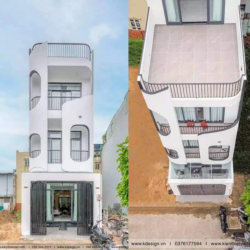 Hình ảnh thực tế dự án xây nhà trọn gói tại Kiến Thiết Việt