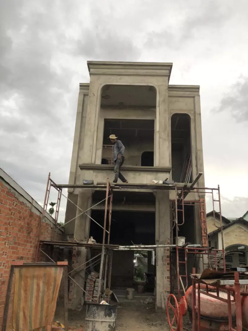 Hình ảnh thi công xây nhà phần thô tại Kiến Thiết Việt