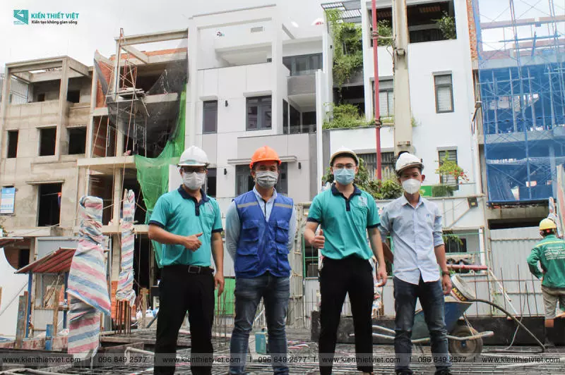Hình ảnh thi công xây nhà phần thô tại Kiến Thiết Việt
