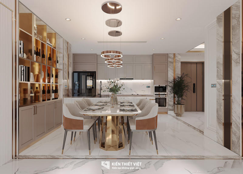 thiết kế nội thất căn hộ Horizon - Phú Mỹ Hưng