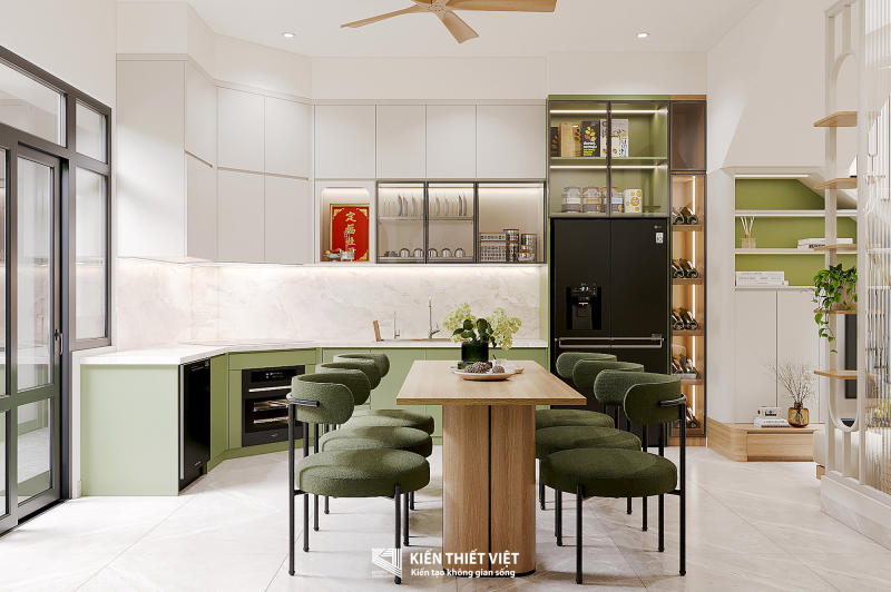 thiết kế nhà phố anh Tuân - Nhà Bè