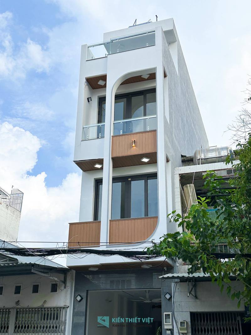 thực tế nhà phố 4 tầng chị Minh - Quận 7