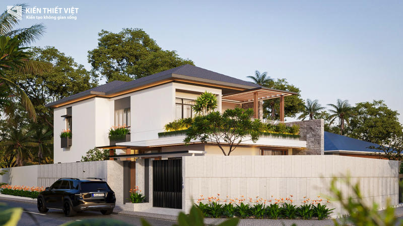 thiết kế biệt thự hiện đại anh Trường - Củ Chi