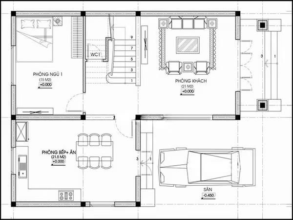 Bản vẽ kết cấu nhà 2 tầng phong cách mới hiện đại nhất 11 Bản vẽ chi tiết giúp tránh lãng phí nguyên vật liệu và hạn chế sai sót trong quá trình thi công