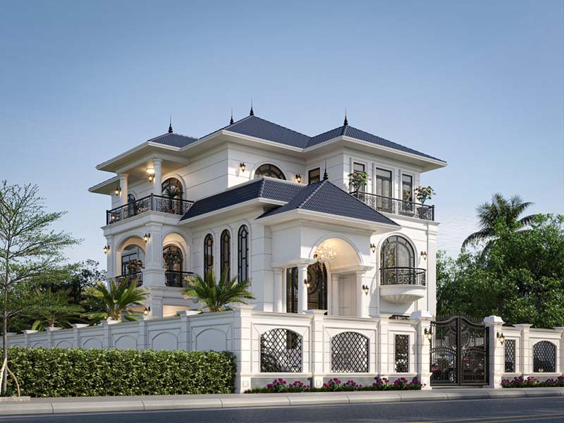15+ Mẫu thiết kế nhà 400m2 đẹp sang trọng đa phong cách 4 biet thu 3 tang dien tich 400m2 voi kien truc chau au