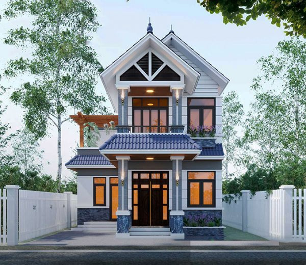Biệt Thự Mini 2 Tầng 60m2: Không Gian Sống Hiện Đại Và Tiện Nghi 11 biet thu 60m2 co 2 tan theo phong cach mai thai