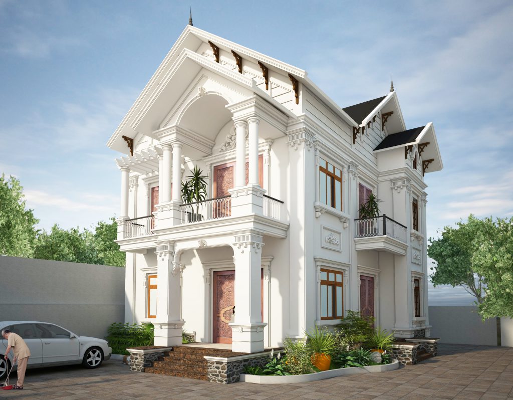 Khám Phá Những Mẫu Biệt Thự Đơn Lập Đẳng Cấp và Sang Trọng 6 biet thu don lap theo phong cach tan co dien