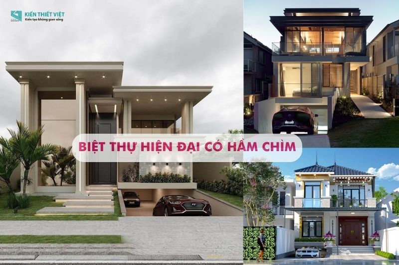 Thiết Kế Mẫu Nhà Có Tầng Hầm Chìm 5x20 Hiện Đại 9 biệt thự hiện đại có hầm chìm