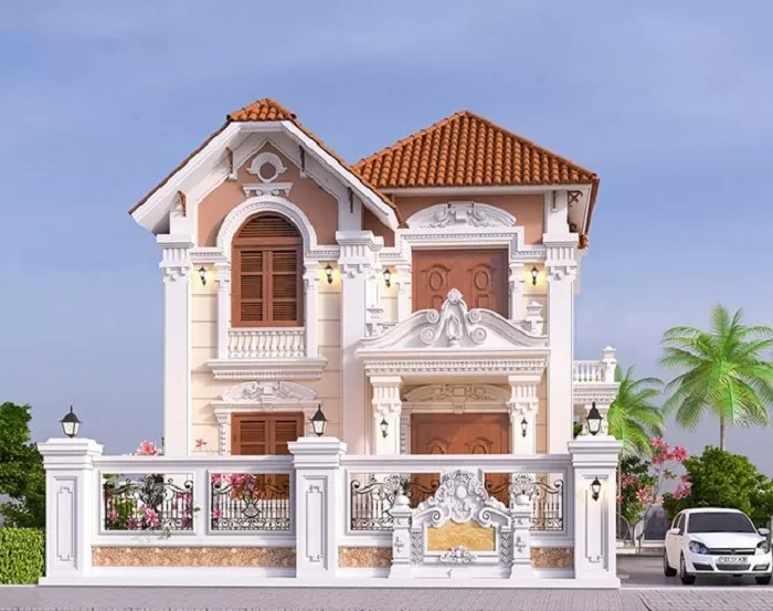 Biệt Thự Mini 2 Tầng Kiểu Pháp: Sự Kết Hợp Hoàn Hảo Giữa Cổ Điển Và Hiện Đại 12 biet thu kieu phap phu hop voi nhung nguoi yeu thich kien truc phap
