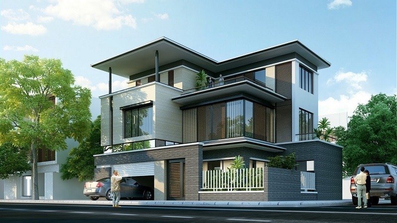Mẫu Nhà 2 Mặt Tiền Đẹp Kết Hợp Kinh Doanh Và Sinh Hoạt 13 bo suu tap kieu biet thu hien dai 3 tang 2 mat tien mang phong cach lich lam