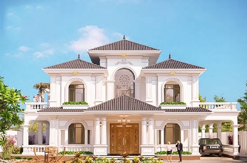 Học Cách Vẽ Biệt Thự Đẹp Và Ấn Tượng 3 cac ngoi biet thu tan co dien thuong mang phong cach dia trung hai hoac my voi ve dep sang trong lich lam va hien dai