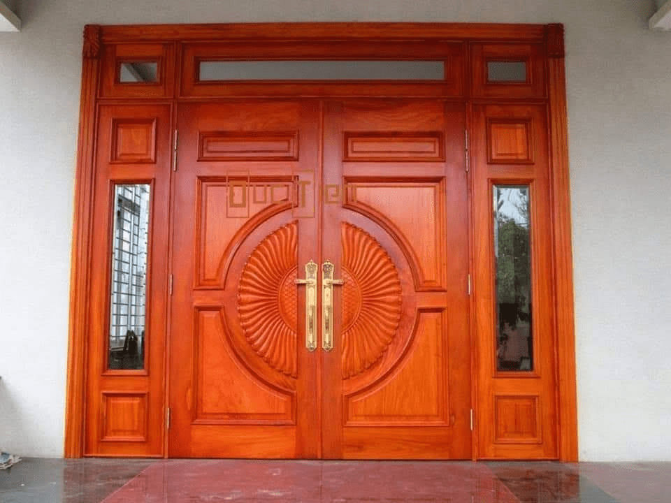 30+ mẫu cửa đẹp mang phong cách hiện đại, phù hợp với nhiều không gian sống 2 cua dep tu go dem lai su sang trong tu nhien cho toan bo khong gian