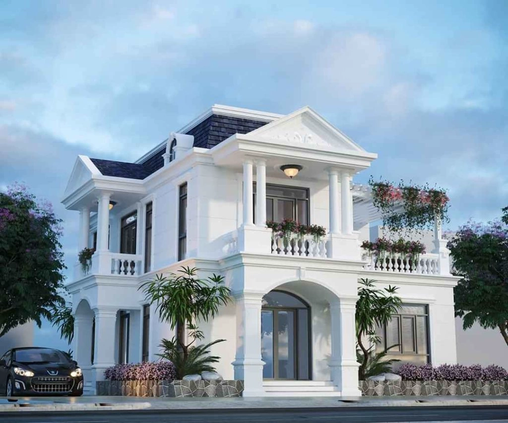 Khám Phá Kiến Trúc Biệt Thự Cổ Điển Pháp Đẳng Cấp Hoàng Gia 4 dac diem cua mai nha trong biet thu kieu phap