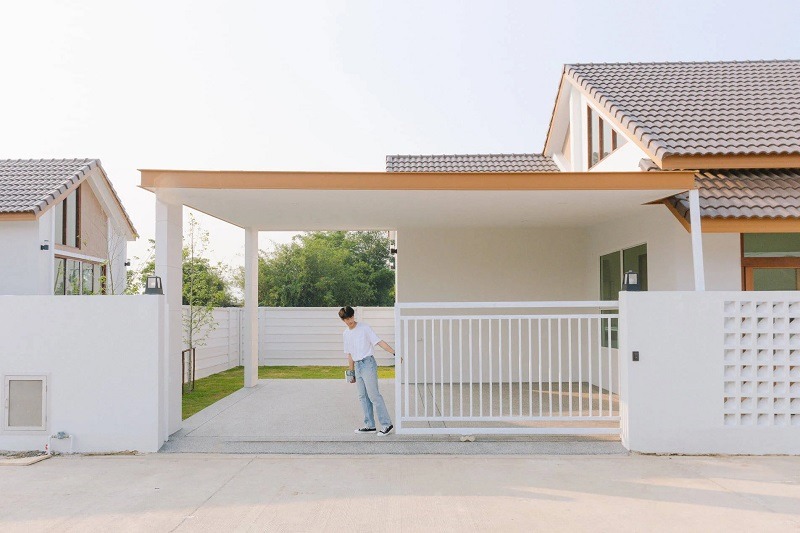 Thiết Kế Nhà Phố 1 Tầng Hiện Đại Và Tiện Nghi 7 dien tich va chieu rong lo dat