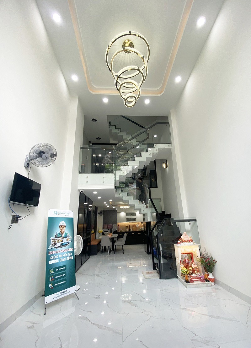 Thiết Kế Nhà Phố 5x20 Có Tầng Lửng Kết Hợp Kinh Doanh 1 gioi thieu ve mo hinh nha pho 5x20 co tang lung ket hop kinh doanh