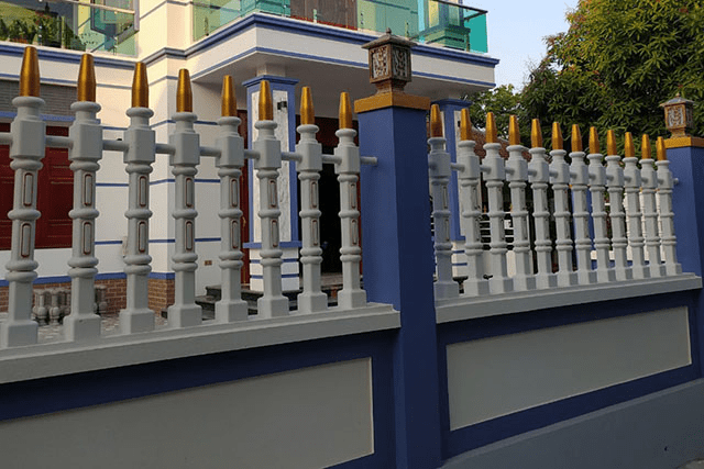 Chiêm ngưỡng mẫu hàng rào nhà ở đẹp, hợp xu hướng 2 hang rao be tong chac chan va an toan