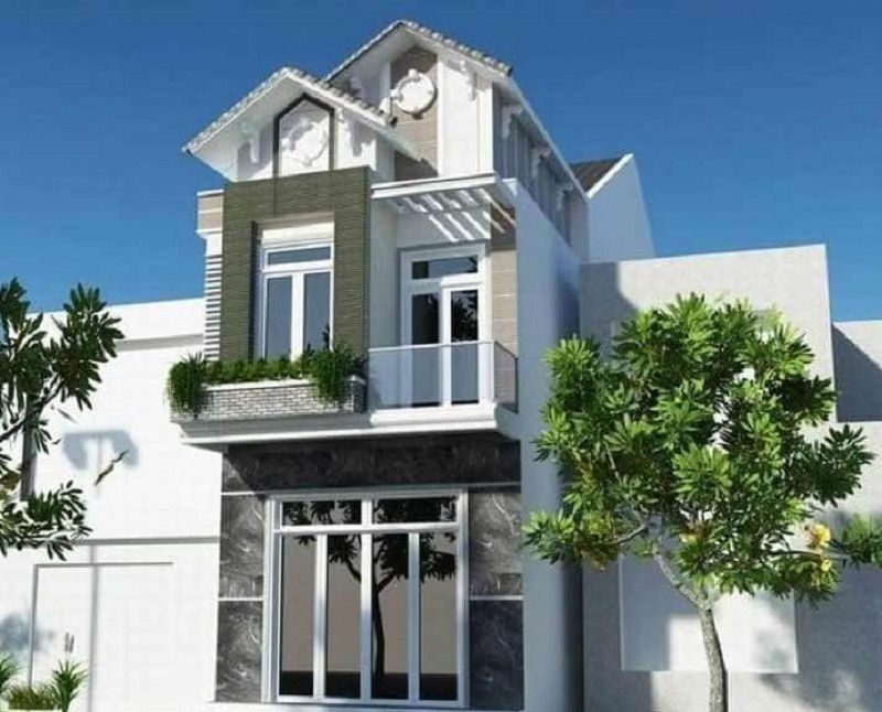 Thiết Kế Nhà Ống 2 Tầng Mái Thái Mặt Tiền 5m 2 ket cau va hinh dang dac trung cua nha ong 2 tang mai thai 5m