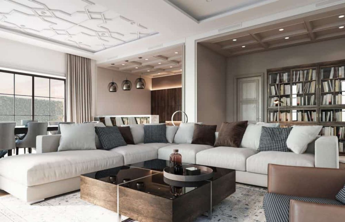 Chiêm ngưỡng vẻ đẹp của các mẫu thiết kế nội thất biệt thự Vinhomes 2 khong gian phong khach hien dai ben trong biet thu vinhomes