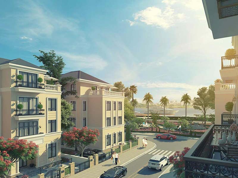 Xu hướng thiết kế khu biệt thự nghỉ dưỡng tiện nghi đẳng cấp 7 kien truc biet thu tan co dien xa hoa cua khu do thi vinhomes