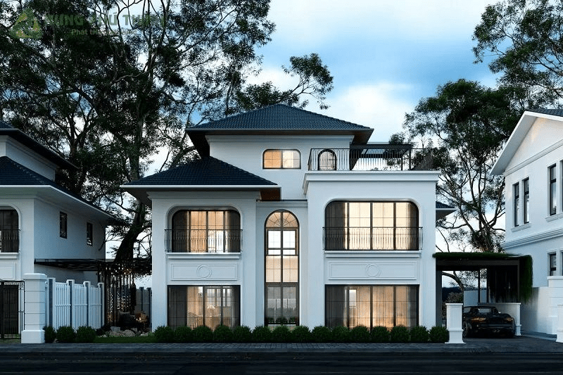 Các mẫu nhà phố Indochine đẹp, sang trọng, hiện đại nhất 2024 10 kien truc indochine sieu dep moi la don gian nhung tinh te