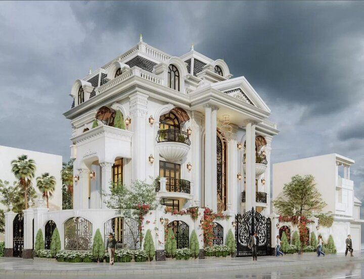 Top 5 mẫu mái biệt thự được yêu thích và vô cùng sang trọng 4 mai mansard danh cho nhung ai yeu thich phong cach kien truc quy toc