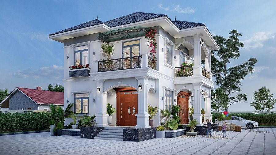Top 5 mẫu mái biệt thự được yêu thích và vô cùng sang trọng 5 mai nhat mang den su nhe nhang va tinh te