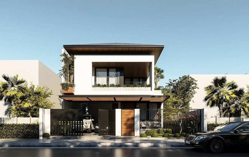 Mẫu Nhà Phố 5x15 Hiện Đại Và Tiện Nghi Cho Gia Đình Trẻ 3 man nhan voi thiet ke nha pho hien dai an tuong