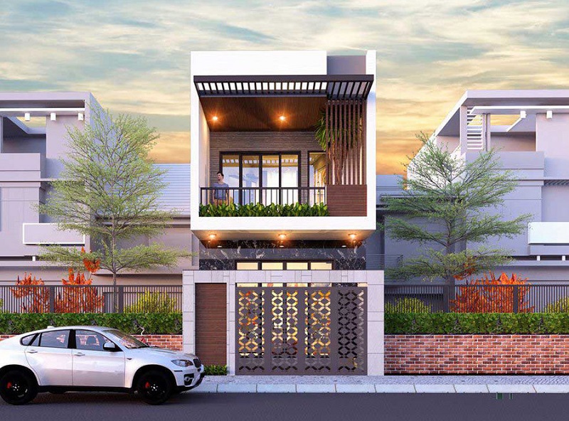 Biệt Thự 1 Trệt 1 Lầu - Phong Cách Hiện Đại, Tối Ưu Công Năng 4 mau biet thu 1 tret 1 lau hien dai