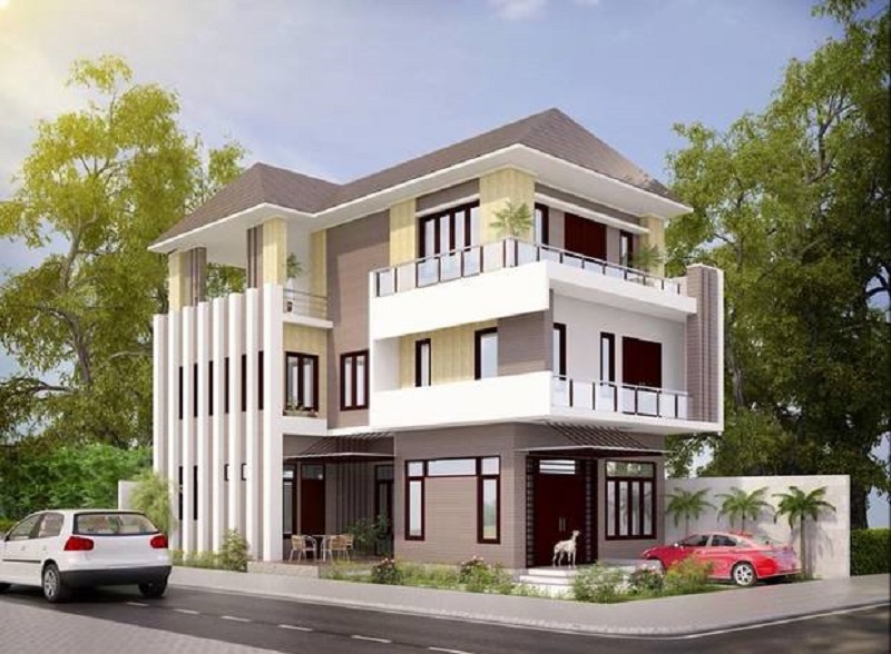 Biệt Thự 2 Mặt Tiền – Kiến Trúc Đẳng Cấp Cho Góc Nhìn Toàn Diện 5 mau biet thu dep 2 mat tien sang trong day cuon hut