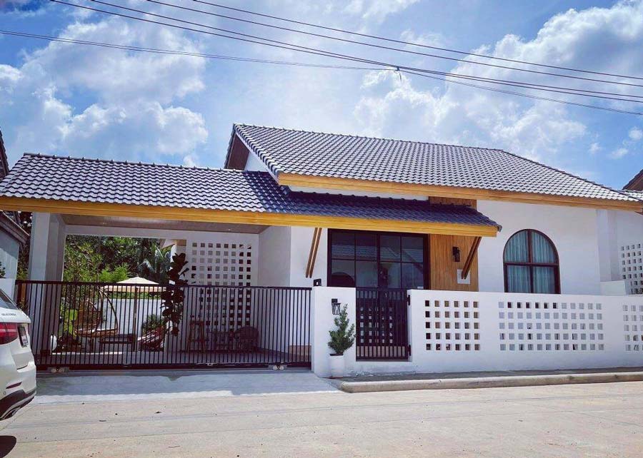 Biệt Thự Cấp 4 – Thiết Kế Đơn Giản Mà Sang Trọng 8 mau biet thu nha vuon cap 4 phong cach nhat