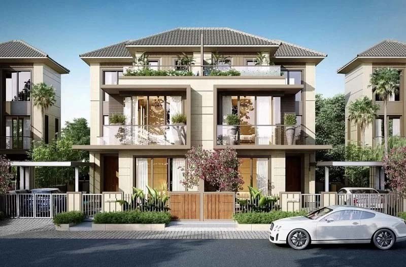 Xu hướng thiết kế khu biệt thự nghỉ dưỡng tiện nghi đẳng cấp 4 mau biet thu song lap hien dai tien nghi co khong gian mo