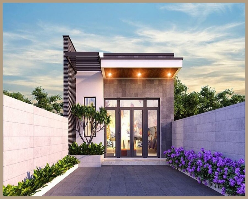 Nhà Phố 1 Tầng Mặt Tiền 6m - Không Gian Sống Thoáng Rộng 5 mau mat tien nha pho 6m 1 tang 3 phong ngu