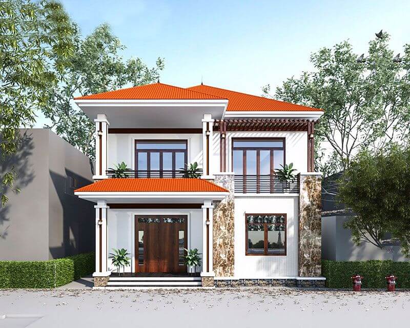 Bản vẽ mặt bằng nhà đơn giản và những thông tin quan trọng cần nắm rõ 5 mau nha 2 tang don gian dap ung tinh tham mi va nhu cau cua nhieu nguoi