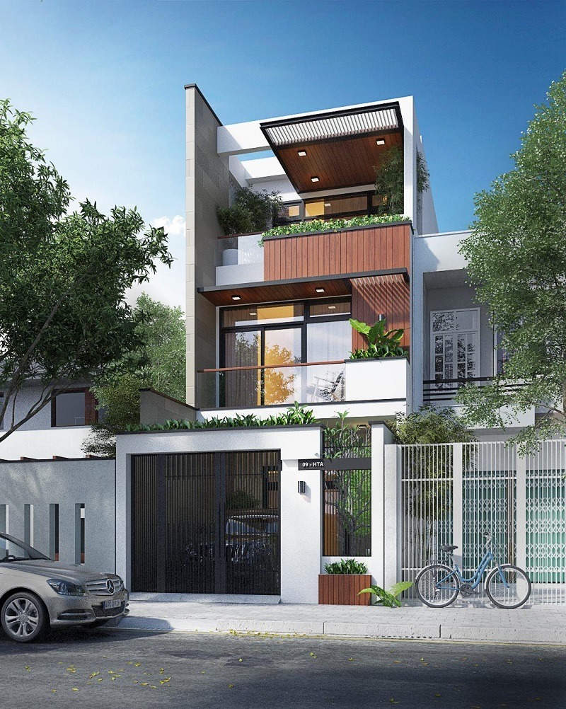Nhà Phố 3 Tầng Mặt Tiền 8m - Biểu Tượng Của Sự Đẳng Cấp 3 mau nha 3 tang mat tien 8m mang den su tien nghi va linh hoat