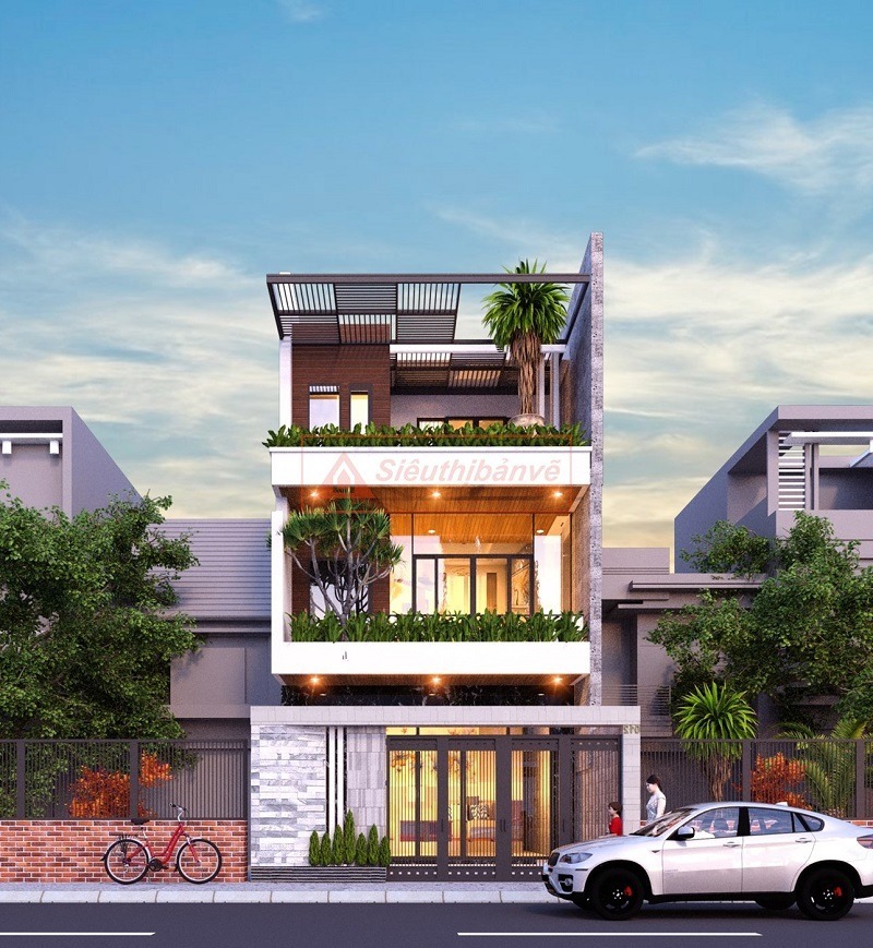 Mặt Bằng Nhà Phố 5x20 - Thiết Kế Thông Minh Cho Không Gian Hẹp 5 mau thiet ke nha 3 tang dep tien nghi