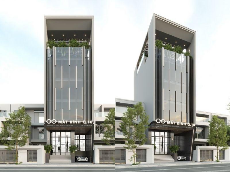 Xu hướng thiết kế nhà ở kết hợp kinh doanh mới nhất hiện nay 9 mau thiet ke nha o ket hop kinh doanh 4 lau 1 ham tien nghi