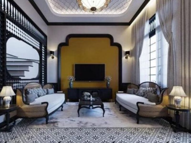 30+ Mẫu thiết kế nội thất biệt thự Indochine sang trọng nhất năm 2024 10 mau thiet ke noi that biet thu indochine an tuong