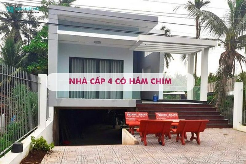 Thiết Kế Mẫu Nhà Có Tầng Hầm Chìm 5x20 Hiện Đại 14 nhà cấp 4 có hầm