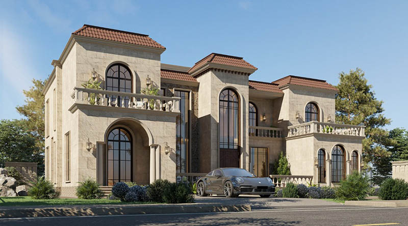 15+ Mẫu thiết kế nhà 400m2 đẹp sang trọng đa phong cách 1 nha dep dien tich 400m2 phong cach dia trung hai