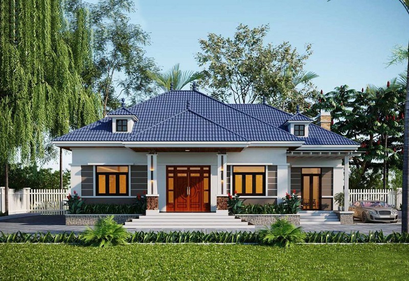 Các mẫu nhà mái Nhật 1 tầng đẹp và hiện đại năm 2024 2 nha mai nhat co khong gian thoang dang va rong lon