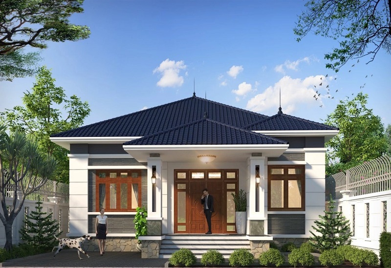 Các mẫu nhà mái Nhật 1 tầng đẹp và hiện đại năm 2024 1 nha mai nhat dang la xu huong duoc nhieu nguoi ua chuong