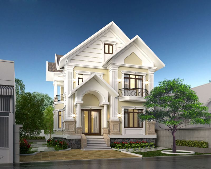 Thiết Kế Nhà Ống 2 Tầng Mái Thái Mặt Tiền 5m 9 nha ong 2 tang mai thai kieu phap