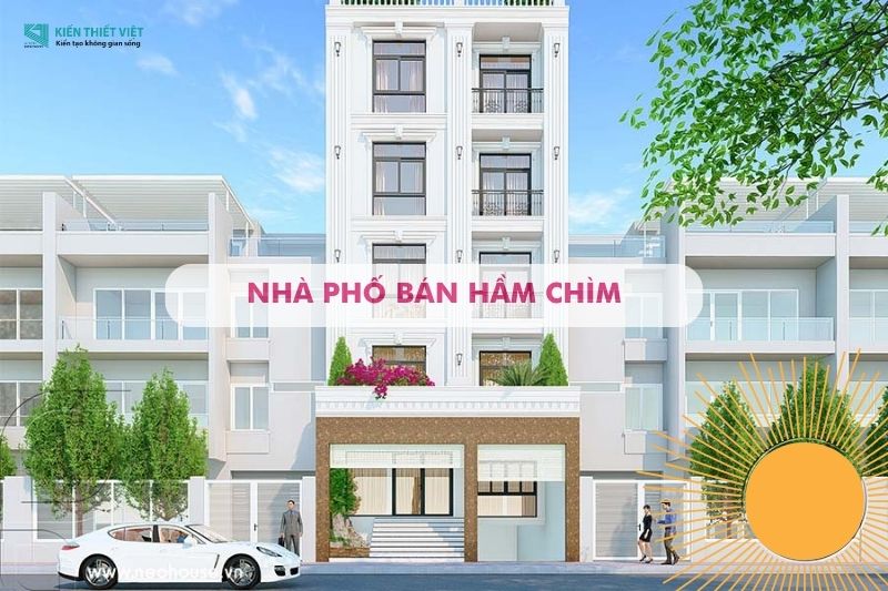 Thiết Kế Mẫu Nhà Có Tầng Hầm Chìm 5x20 Hiện Đại 12 nhà phố bán hầm hiện đại