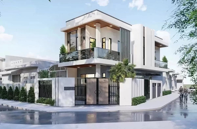 Những mẫu thiết kế nhà tân cổ điển 2 tầng thu hút mọi ánh nhìn 5 phat sang giua trung tam thanh pho voi thiet ke sang trong hien dai
