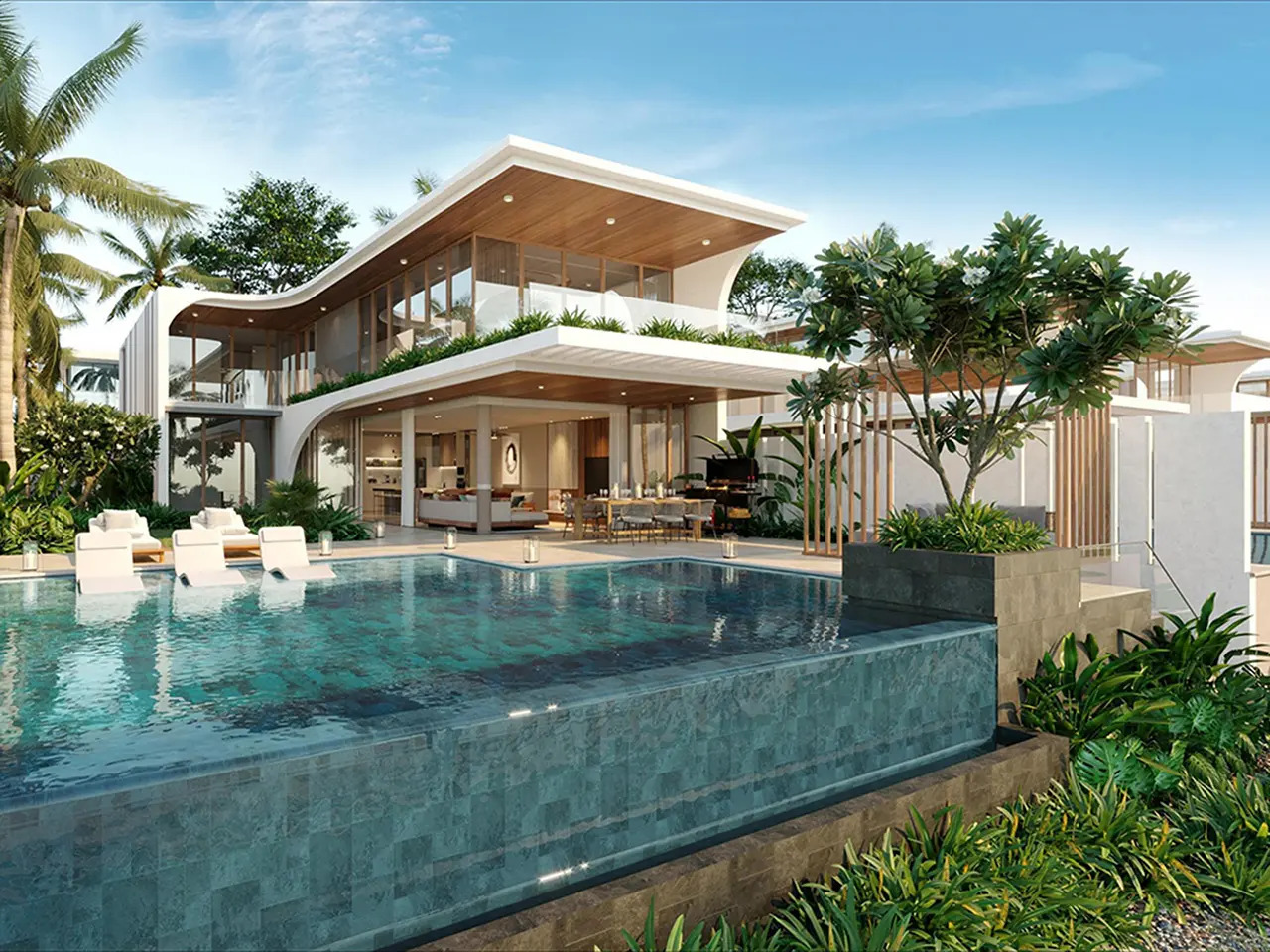 Biệt Thự Hồ Tràm: Thiên Đường Nghỉ Dưỡng Bên Bờ Biển 7 phong cach kien truc hien dai sang trong