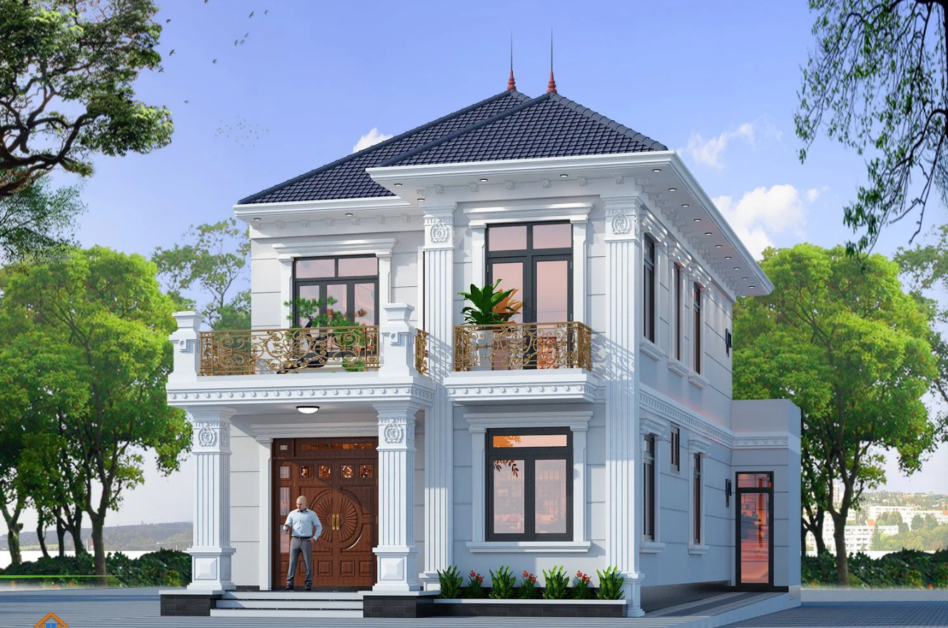 Mẫu thiết kế nhà mái Nhật 2 tầng đẹp xuất sắc, được ưa chuộng năm 2024 3 phong cach tan co dien trong nha mai nhat co 2 tang