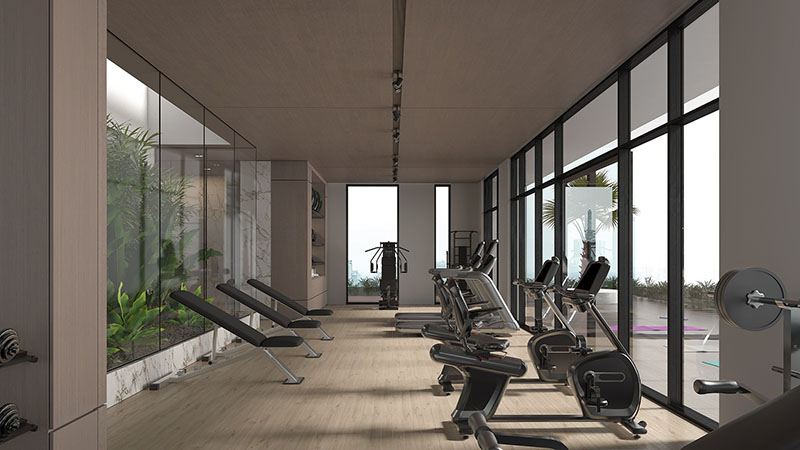 Mẫu thiết kế nhà 20 tỷ đẹp mê hồn đẳng cấp thượng lưu 9 phong gym hien dai tien nghi ngay trong nha de ren luyen suc khoe